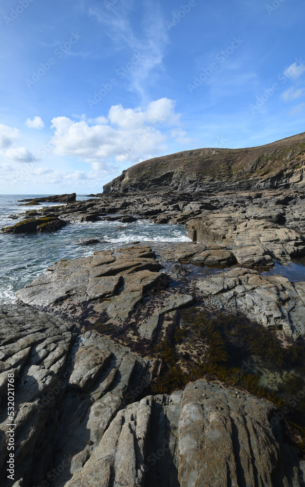 Rock pools on the Cornish Coast at Polzeath Rock pools on the Cornish Coast at Polzeath