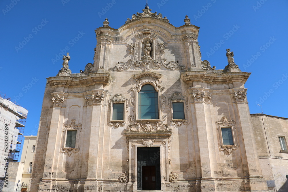 Church San Francesco d'Assisi in Matera, Italy