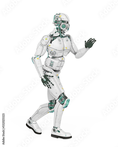robot test is walking