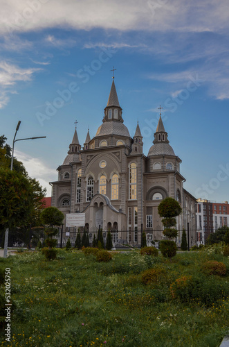 a beautiful castle in the park