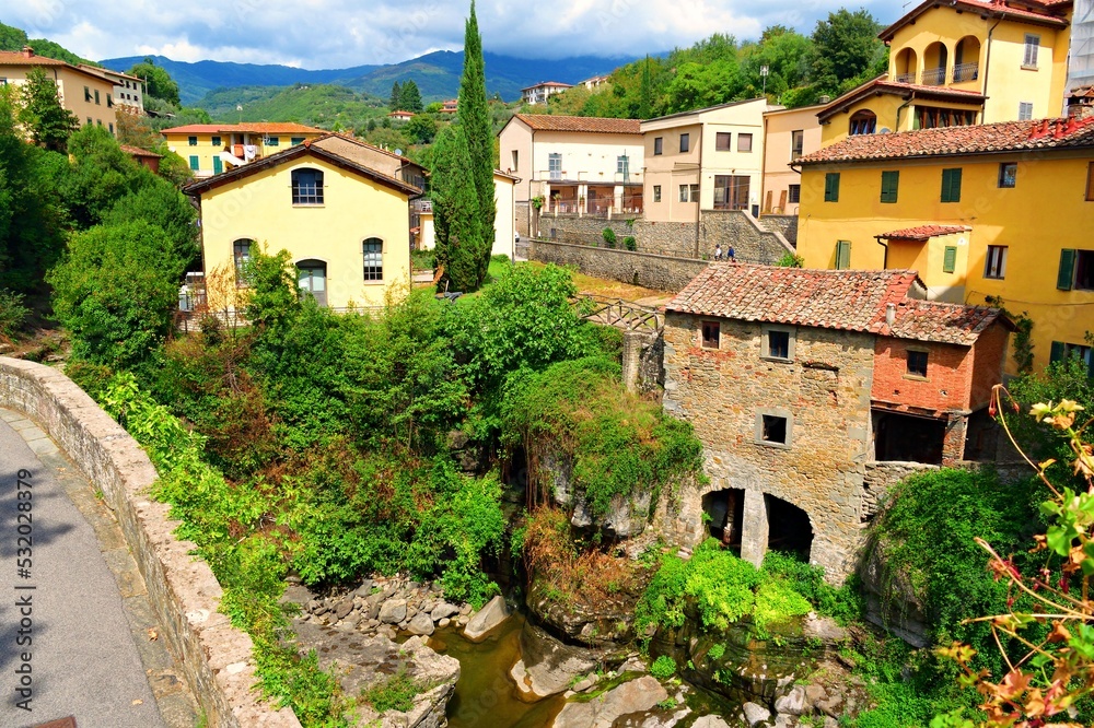 landscape of Loro Ciuffenna, ancient village located in Valdarno, Arezzo in Tuscany Italy landscape of Loro Ciuffenna, ancient village located in Valdarno, Arezzo in Tuscany Italy