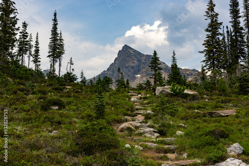 on the way to the summit