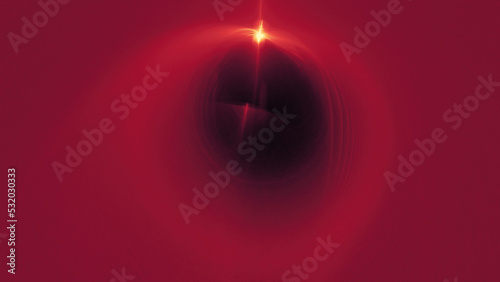 Abstract Patterns On Dark Background With Red And Yellow Lines C