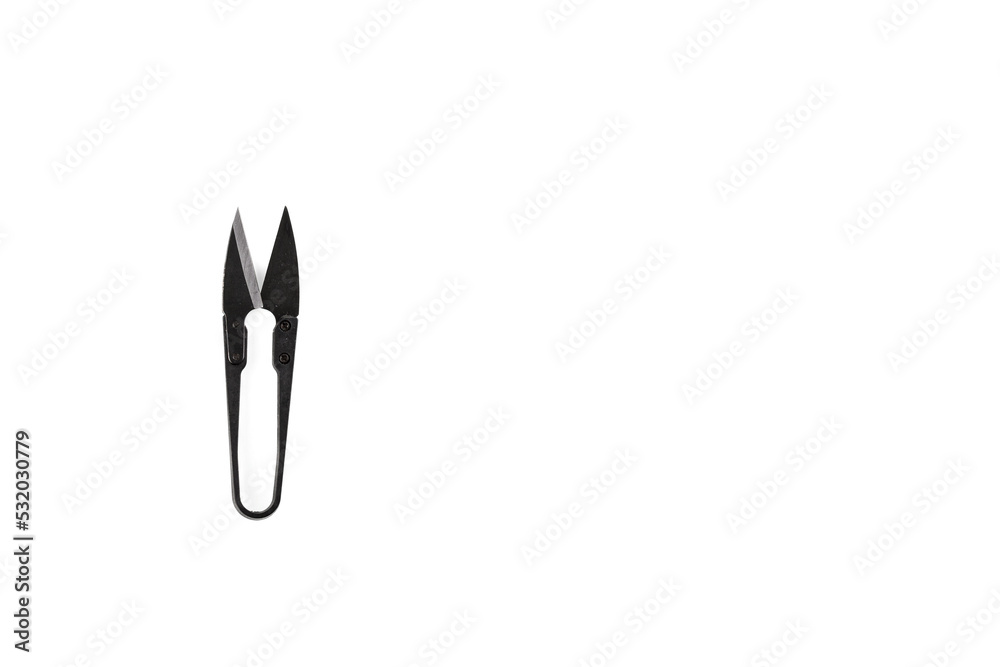 Sewing scissors on a white background Sewing scissors on a white background