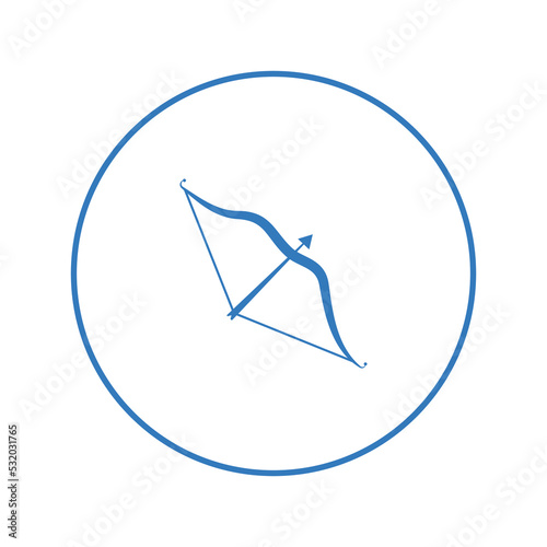 Target archery arrow bow icon | Circle version icon |