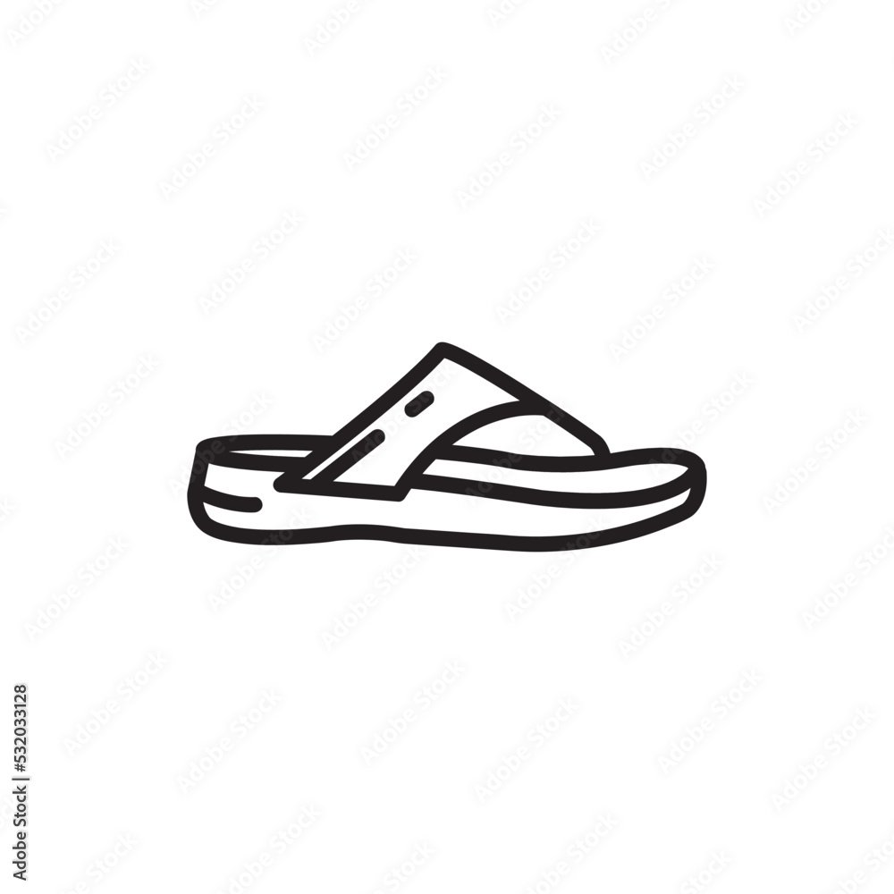 slippers icon logo vector design template slippers icon logo vector design template