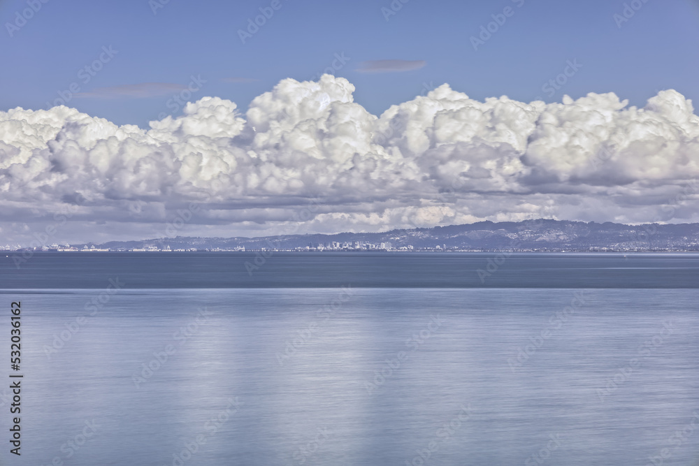 San Francisco Bay Area on Cloudy Day