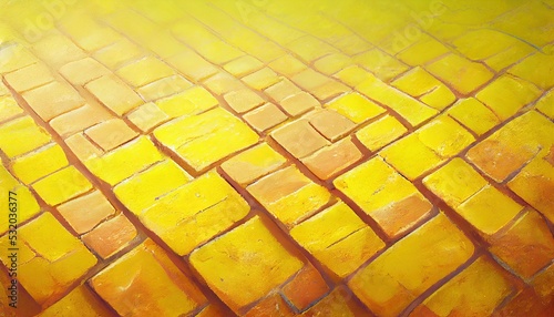 Yellow brick road background. Can be used as wallpaper
