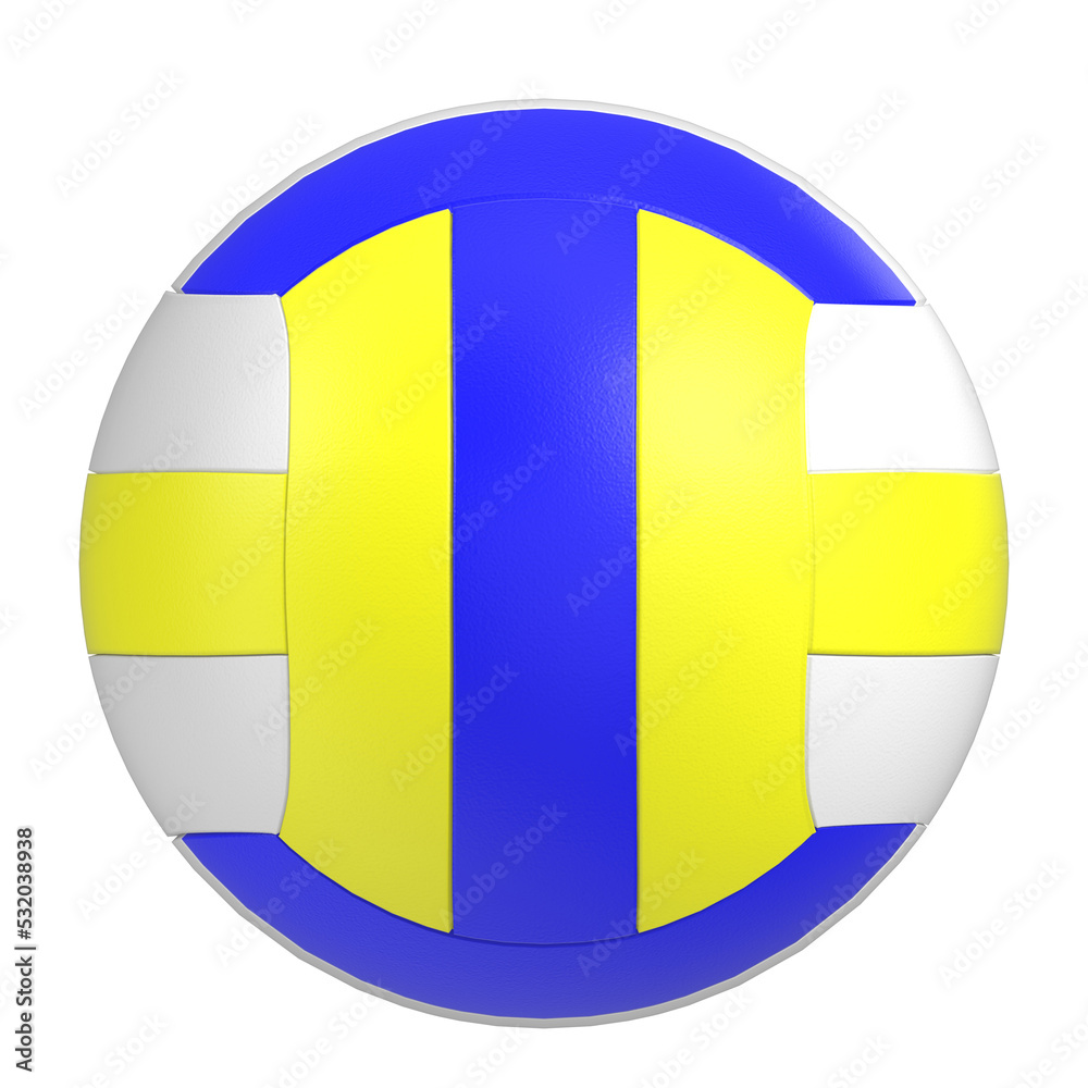 Fototapeta premium 3D rendering illustration of a beach volleyball