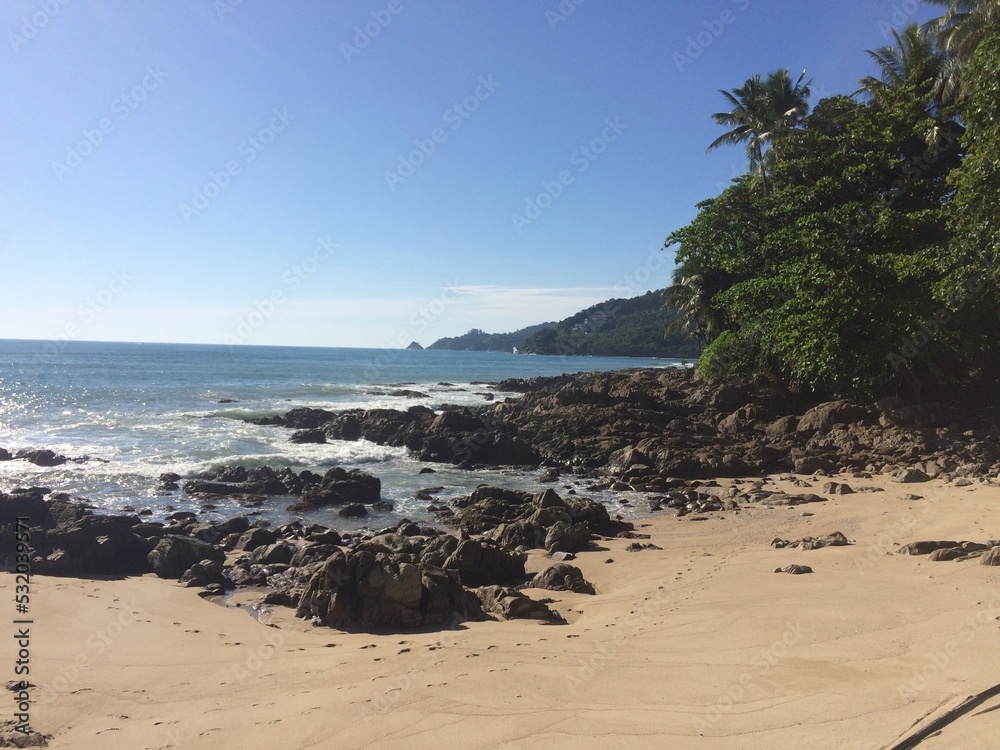 A magnificent paradise beach in Thailand on the island of Phuket. High quality photo A magnificent paradise beach in Thailand on the island of Phuket. High quality photo
