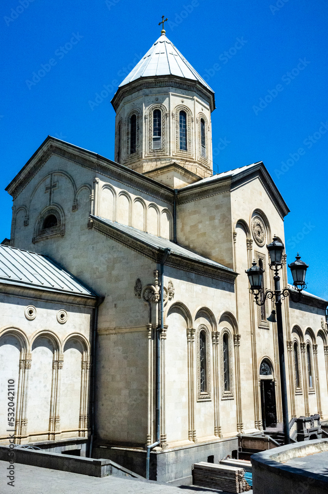 Obraz premium Kashveti church of Saint George in Tbilisi, Gerogia, Europe