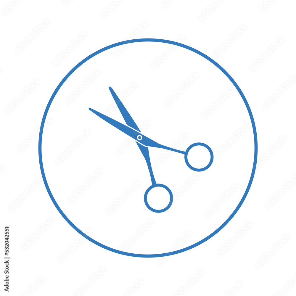 Craft hair cutter scissor icon | Circle version icon | Craft hair cutter scissor icon | Circle version icon |