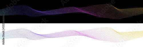 Abstract multicolor rainbow wave, sound wave, graphic