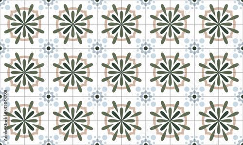 Illustration of tiles textured pattern.