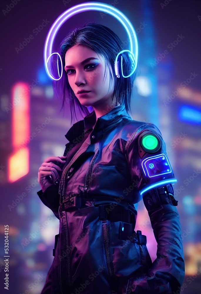 cyberpunk, girl