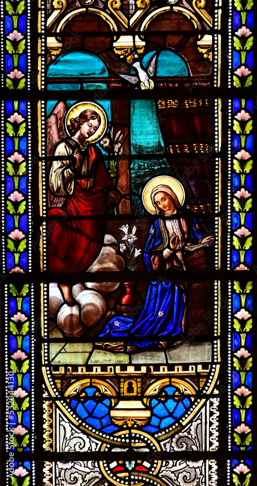 Annunciation stain glass