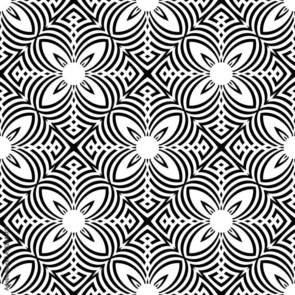 Abstract Seamless Decorative Geometric Pattern and Texture. Abstract Seamless Decorative Geometric Pattern and Texture.