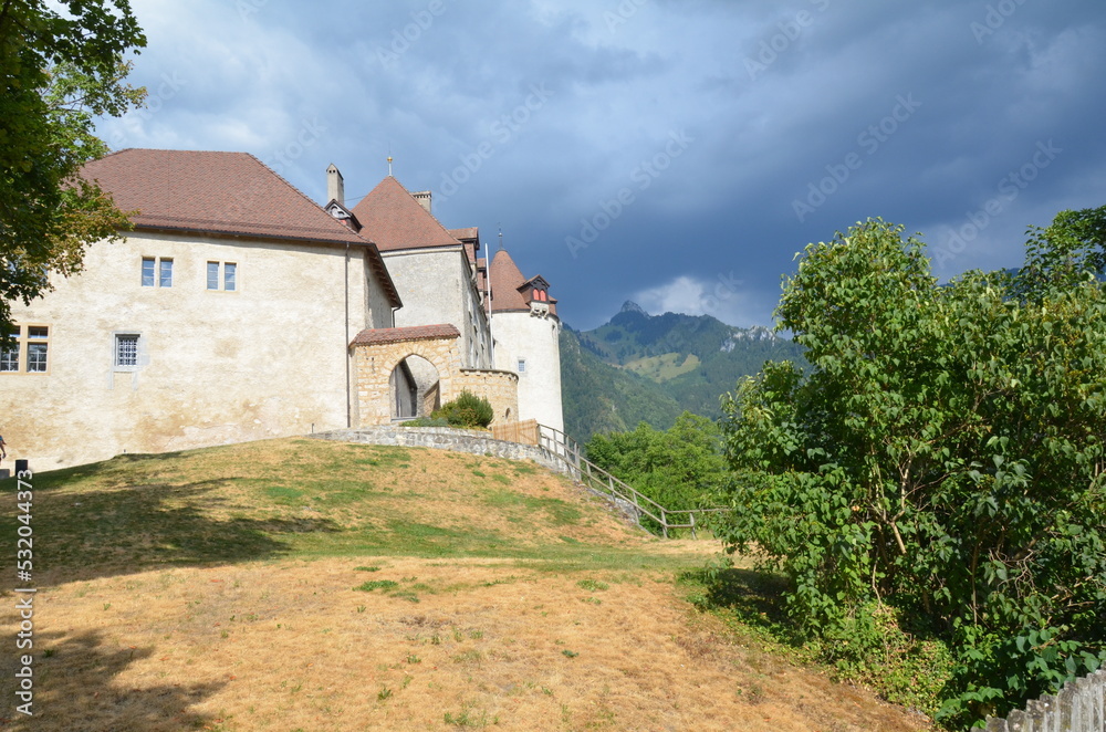 castle in the mountains