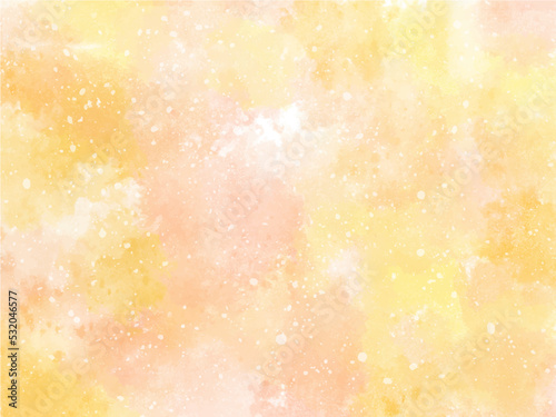 秋 水彩 背景 黄色 インクアート