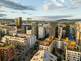 Aerial photo modern architecture in Oslo Norway
