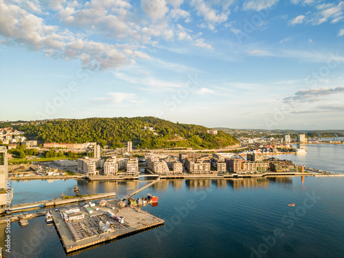 Aerial image of Oslo Norway circa 2022