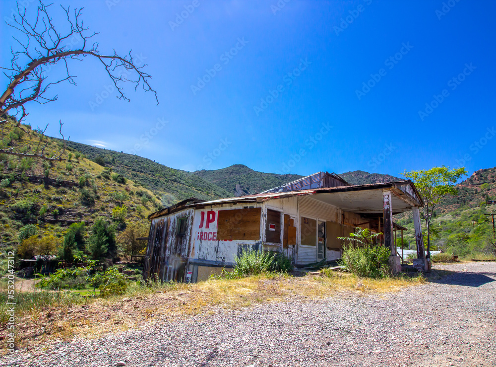 Old Abandoned Store In Arizona Mountains