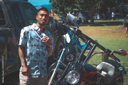 biker on motorcycle