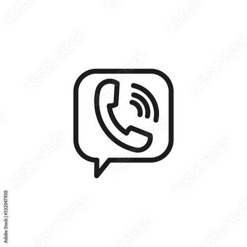 message handset icon. Chat message icon. Telephone sign. mobile app design. Vector illustration. Stock image. 
