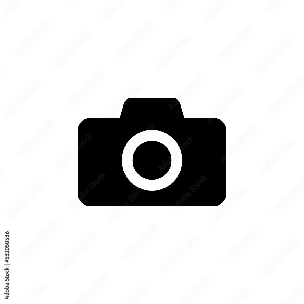 Camera icon vector for web and mobile app. photo camera sign and symbol. photography icon.