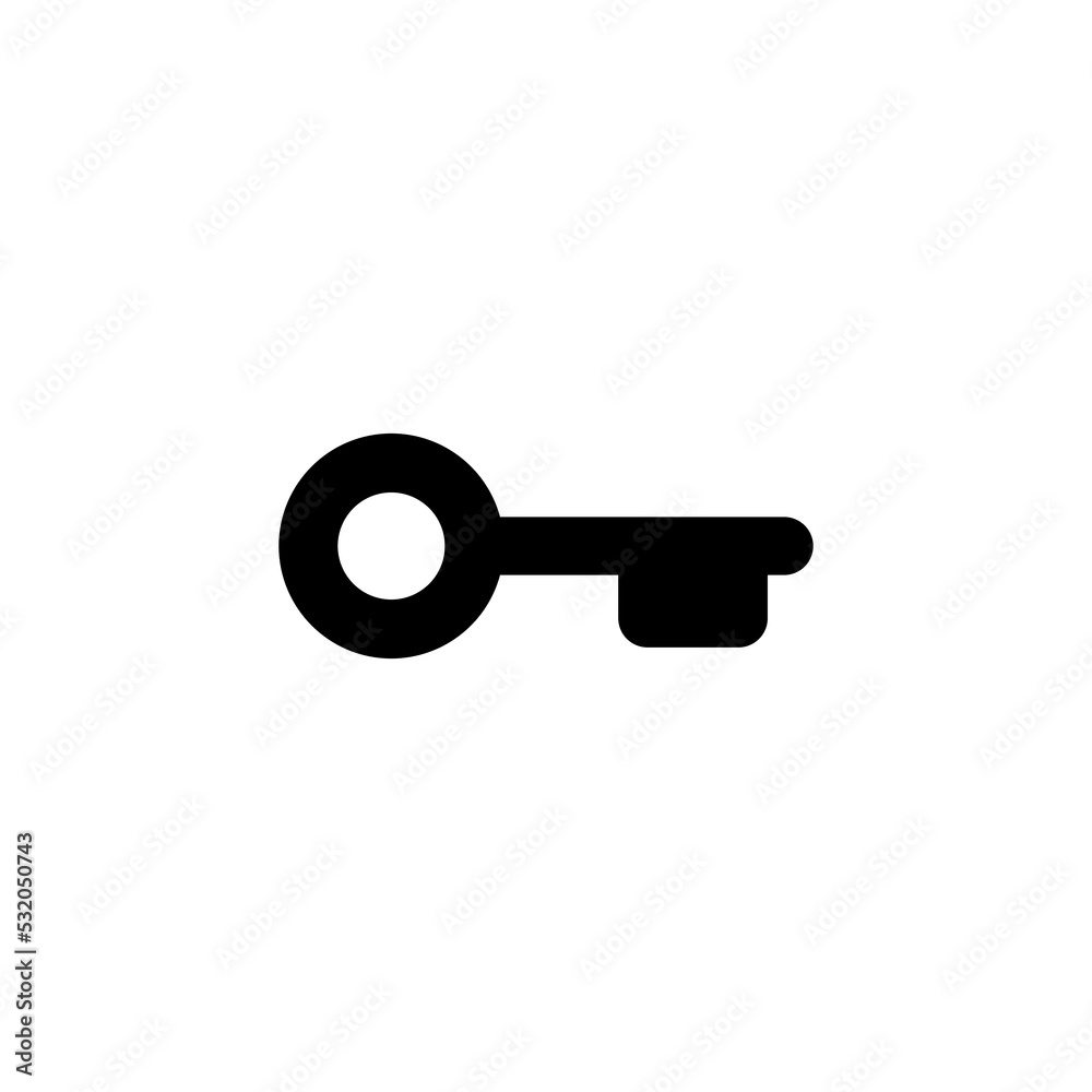 Key icon vector for web and mobile app. Key sign and symbol.