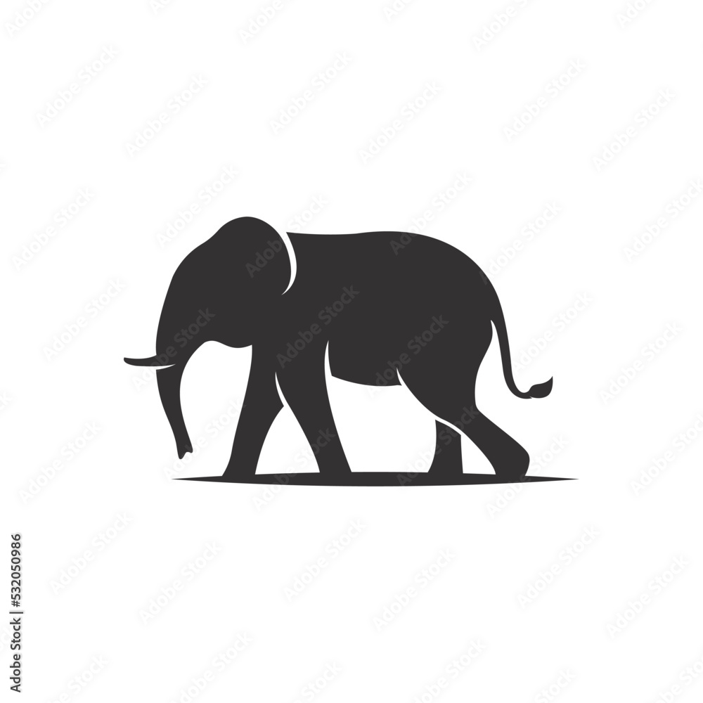 Elephant logo vector icon concept illustration
