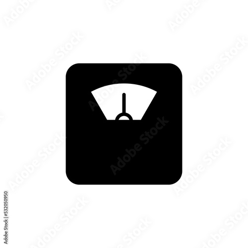 Scales icon vector for web and mobile app. Weight scale sign and symbol