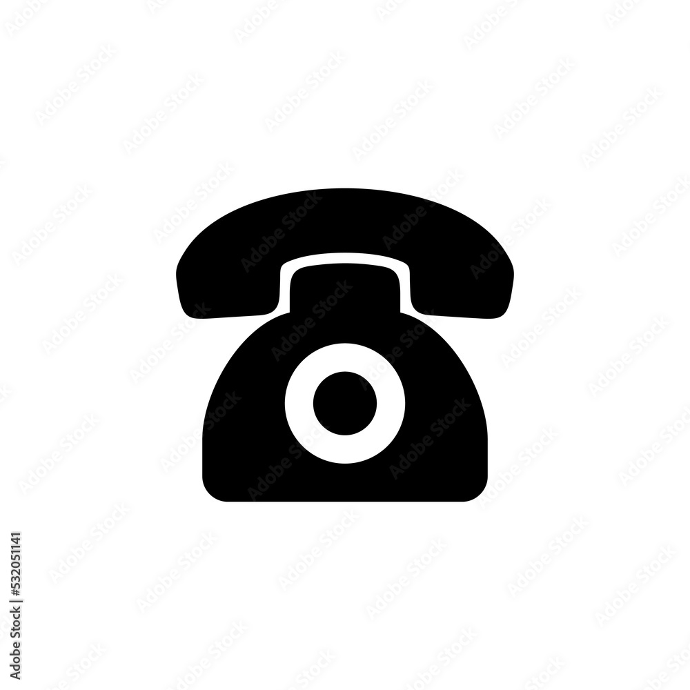 Telephone icon vector for web and mobile app. phone sign and symbol Telephone icon vector for web and mobile app. phone sign and symbol