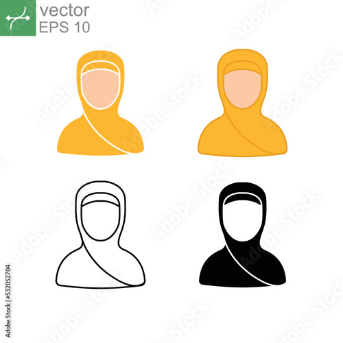 Bild auf Leinwand Women wearing hijab or Veil