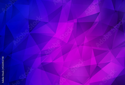 Dark Purple, Pink vector low poly texture.
