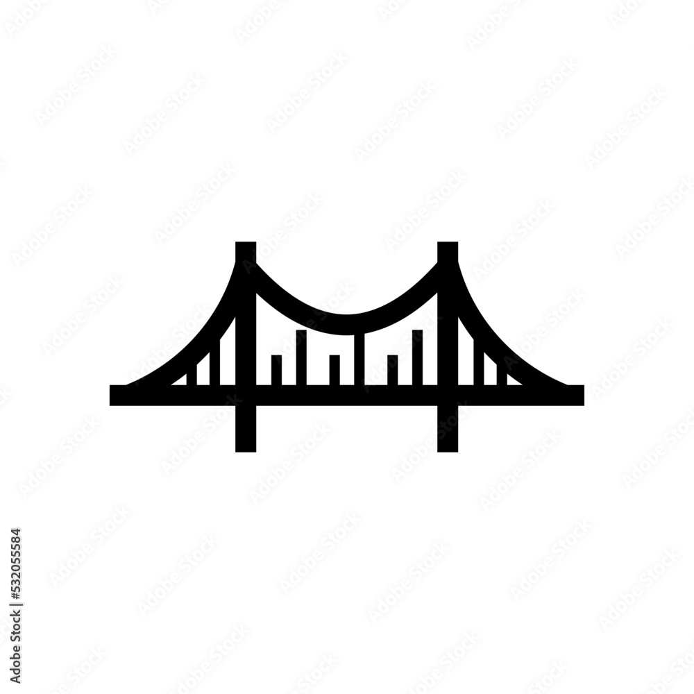 bridge icon vector design templates