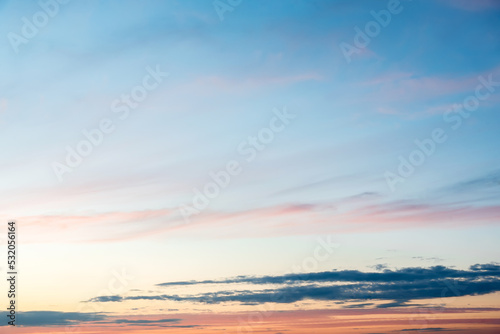 beautiful colorful sunset sky with clouds © Алексей Еремеев