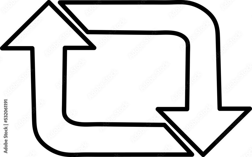Retweet the vector icon. The symbol icon flat retweet.eps Retweet the vector icon. The symbol icon flat retweet.eps