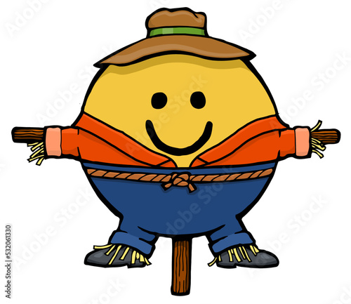 smiley face scarecrow