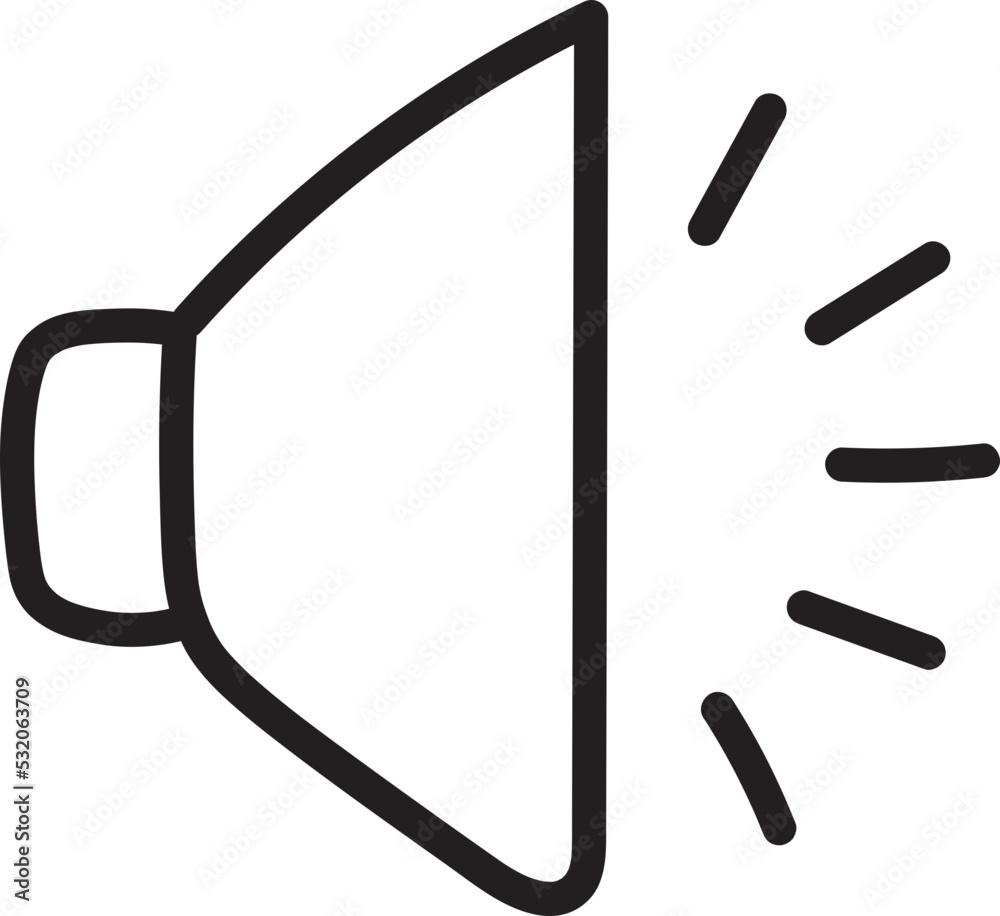 sound volume doodle icon sound volume doodle icon