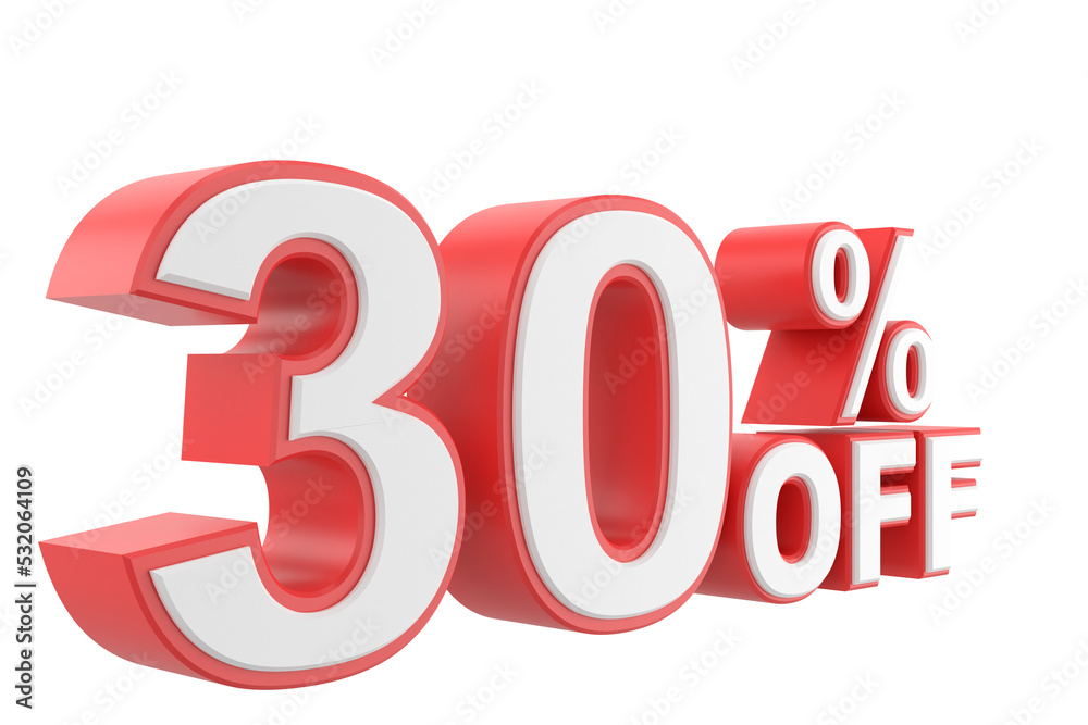 3D thirty percent off. 30% off. 30% sale. 3D thirty percent off. 30% off. 30% sale.