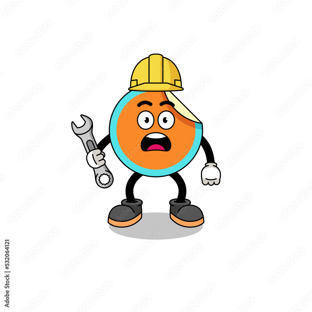 Character Illustration of sticker with 404 error Character Illustration of sticker with 404 error
