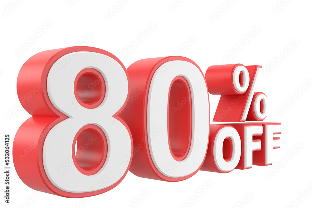3D eighty percent off. 80% off. 80% sale. 3D eighty percent off. 80% off. 80% sale.