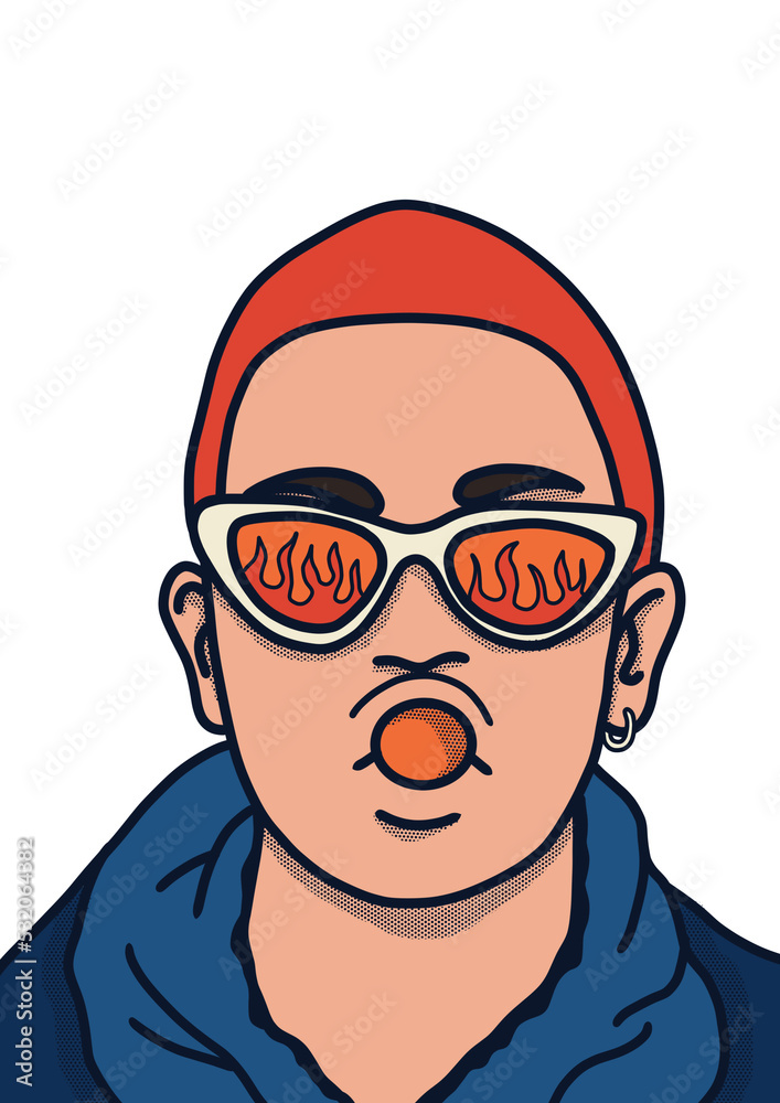 person wearing glasses person wearing glasses