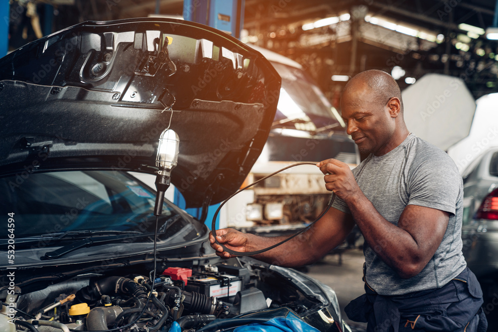 Auto mechanic are repair and maintenance auto engine is problems at car repair shop. Auto mechanic are repair and maintenance auto engine is problems at car repair shop.