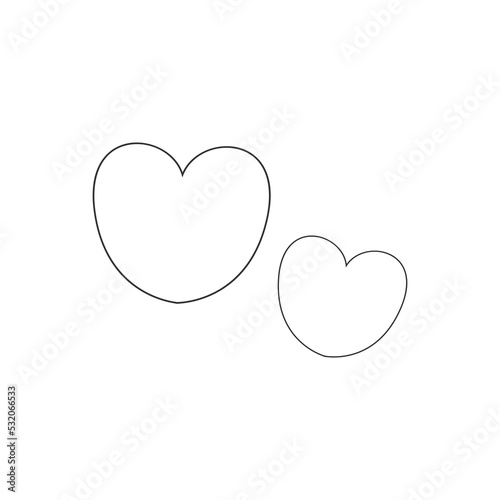 Hand drawn OktoberFest heart Outline is suitable for elements of an invitation design, celebration, social media, website design needs and others. vector illustration. eps 10
