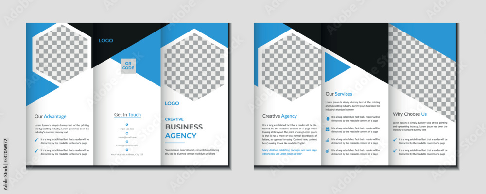 Trifold brochure template design Trifold brochure template design