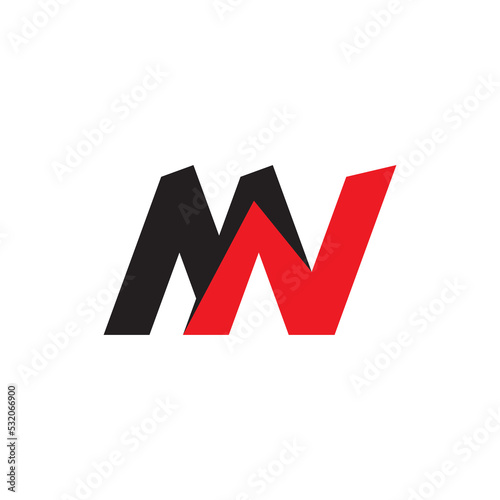 MN letter logo design vector