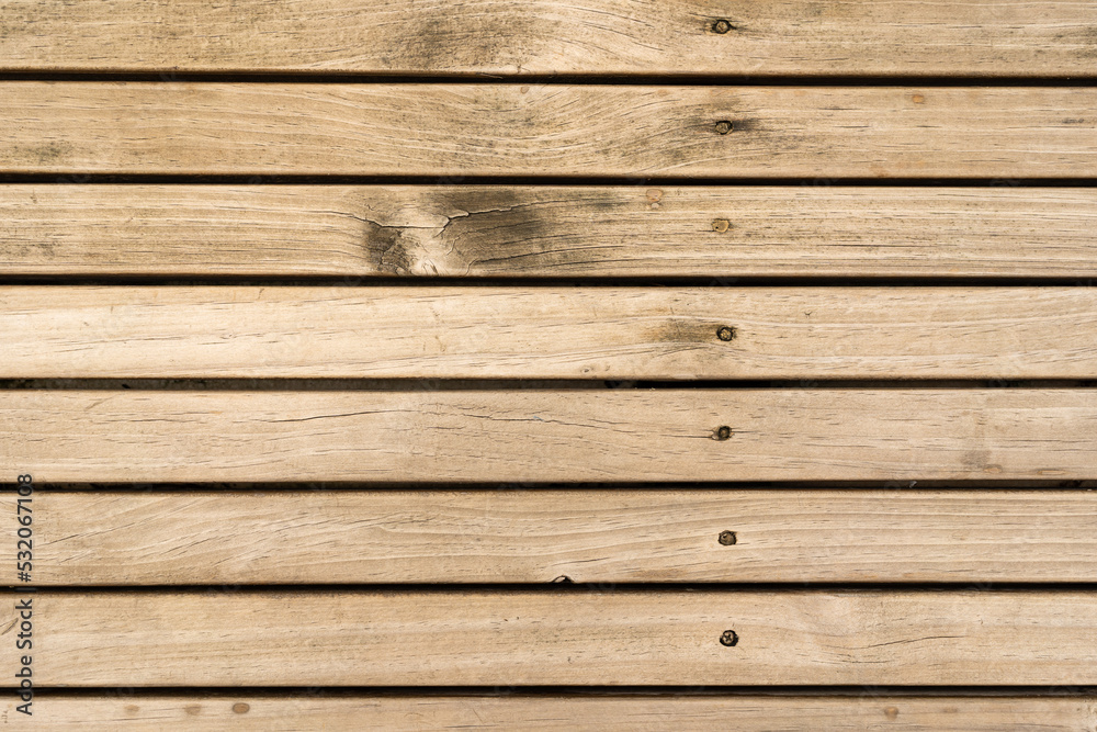Obraz premium Simple background with empty thick wooden and blank white wall, concept Space.