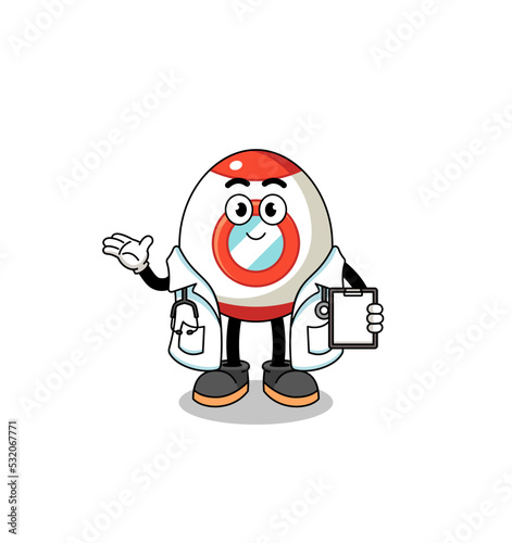 Cartoon mascot of rocket doctor © Ummu